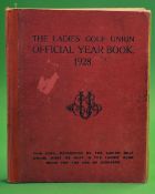The Ladies Golf Union 1928 - "Official Year Book" in the original red boards with cloth spine -