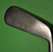 Tom Morris St Andrews smf cleek c1890 with faint stamp to the head - and fitted with replaced period