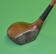 Scarce R Simpson Carnoustie Patent "The Matchless" socket head spoon - fitted with the patent