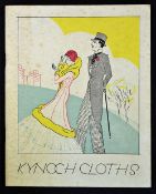 1931 "Kynoch Cloths Saville Row" spring catalogue - art deco style featuring coloured illustration