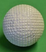 Original c1900 mint unused fine line mesh pattern rubber core golf ball - retaining 100% white paint