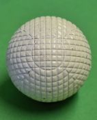 Original c1900 mint unused fine line mesh pattern rubber core golf ball - retaining 100% white paint