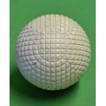 Original c1900 mint unused fine line mesh pattern rubber core golf ball - retaining 100% white paint