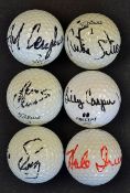 6x major golf winners personally used and signed golf balls - to incl, Fuzzy Zoeller Maxfli Balata