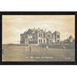 Early St Andrews Old Golf Course postcard - Valentine Series Bromotype  to incl "The 18th Hole" no
