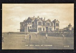 Early St Andrews Old Golf Course postcard - Valentine Series Bromotype  to incl "The 18th Hole" no