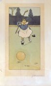 Hassall, John RI, RWA (1868-1948) signed "SEVEN AGES OF GOLF" comprising eight humorous depictions