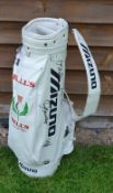 1987 Bells Scottish Open Golf Championship Signed Mizuno leather golf bag - played at Gleneagles and