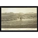 Rare Fletcher & Son Series "Golfing at St Andrews" postcard - titled "No 7 Cottage Bunker - Old