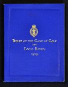 Scarce 1909 Royal & Ancient Golf Club of St Andrews Rules members handbook titled "Rules of the Game