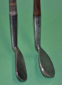 2x Fairlie's patent anti shank irons to include a Gibson Star lofting iron - both fitted with the