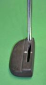 Rare and early Ping Redwood City B5 patent pending bronzed brass mallet head putter - the sole is