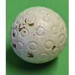 Army and Navy rubber core golf ball with circle and hexagonal patterns, near mint and unused