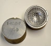 Dunlop "flash" cast-iron dimple golf ball mould - stamped to each base 1.62 DF serial no. 140
