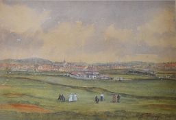 Partridge, Frank H (1849-1929) SHERINGHAM GOLF CLUB - watercolour on paper with heightening,