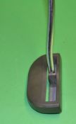 Rare and early Ping Redwood City Mod IV A pat pending bronzed brass mallet head putter - the sole to