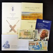 The Royal and Ancient Golf Club 250th Anniversary  collection to incl Dinner menu, potted R&A