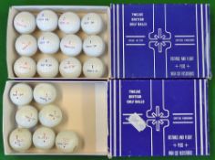 19x British "Super Jet" dimple golf balls mostly unused in the original golf ball boxes