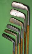 6x interesting putters to incl 3x Gems by W Park Carnoustie, Alex Lowe St Andrews, and Duncan