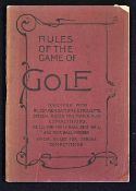 Scarce 1908 "Rules of the Game of Golf -as approved by the Royal and Ancient Golf Club of St Andrews