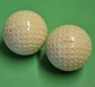 2x Fine Spalding Fro-Flite square mesh golf balls - unused (VG)