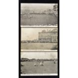 3x scarce 1905 Scotland v England International golf match St Andrews Valentine's Series postcards -