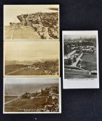 4x Interesting and early Aerial Views of The R&A Club House, Old Golf Course and St Andrews