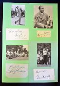 Large collection of 40x Open Golf Champions, Major Winners and Ryder Cup players autographs et