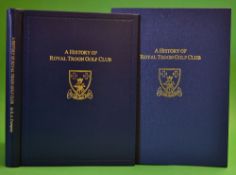 Crampsey, R A - signed "The Breezy Links of Troon - A History of Royal Troon Golf Club 1878-2000"