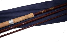 ROD: Bruce & Walker Cordon Bleu 13' 3 piece fibalite salmon fly rod in little used condition,