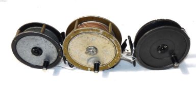 REELS: (3) Hardy The Gem 3.25" alloy trout fly reel, smooth check clicker, grey finish, a Mitre