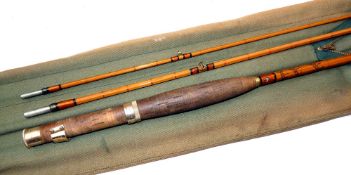 ROD: Hardy The Hollolight Hollokona 8'6" 3 piece trout fly rod, No.H37941, agate butt/tip guides,