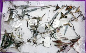 BAIT MOUNTS: (Qty) Collection of various vintage live and dead baits mounts incl. examples by