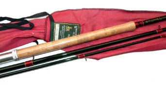 ROD: Scarce Shakespeare Worcestershire Boron 14' 3 piece salmon fly rod, in new condition, line rate