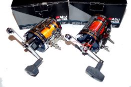 REELS: (2) Pair of Abu Ambassadeur 7000 C4 LD Limited Edition lever drag multiplier reels in as