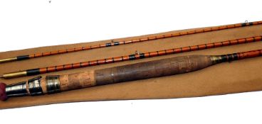 ROD: Fosters of Ashbourne The Manifold 10' 3 piece split cane trout fly rod, red agate butt/tip