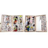 1000 FLIES & BOX: Collection of 1000 new shop stock trout flies, all patterns and sizes from