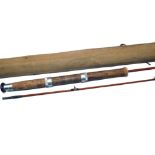 ROD: Hardy The Wanless  4lb 7' 2 piece Palakona spinning rod, No.E58970, lined butt/tip rings, green