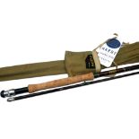 ROD: Hardy The Esk 10' 2 piece fibalite fly rod, in as new condition, line rate 7, brown blank,