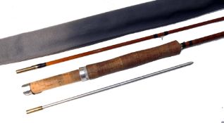 ROD: Constable of Bromley The Wallop Brook 8'2" staggered ferrule, 2 piece split cane fly rod, in