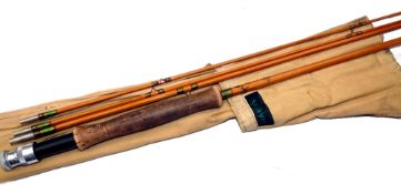 ROD: Hardy The LRH Dry Fly rod 8'9" 3 piece + correct spare tip Palakona, No.H62509, no intermediate