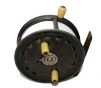 REEL: Hardy The Silex No.2 alloy drum casting reel, 4" diameter, twin white handles and casting