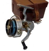 REEL: Hardy Altex No.2 Mk1V spinning reel, LHW folding handle, full manual bail, Bakelite drum