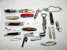 ANGLERS KNIVES: (Qty) Collection of classic angling knives incl. a multi blade example with hook