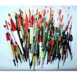 FLOATS: (120) Collection of approx. 120 assorted stick and antenna floats, in balsa, celluloid and