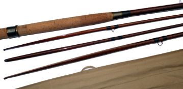 ROD: Playfair of Aberdeen Grants Vibration 15' 3 piece spliced joint salmon fly rod, with correct