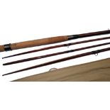 ROD: Playfair of Aberdeen Grants Vibration 15' 3 piece spliced joint salmon fly rod, with correct