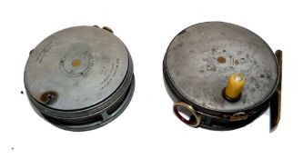 REEL SPARES: Hardy Perfect 3 5/8" Contract drum alloy trout fly reel for spares, good winding plate,