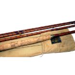 ROD: Hardy The High Regan 18' 3 piece with correct spare tip Palakona salmon fly rod, No.C11676,