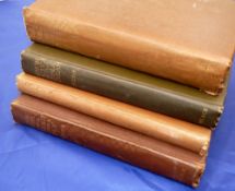 4 x Volumes by Skues, GEM - "Side Lines, Side Lights & Reflections" 1st ed, brown cloth binding,